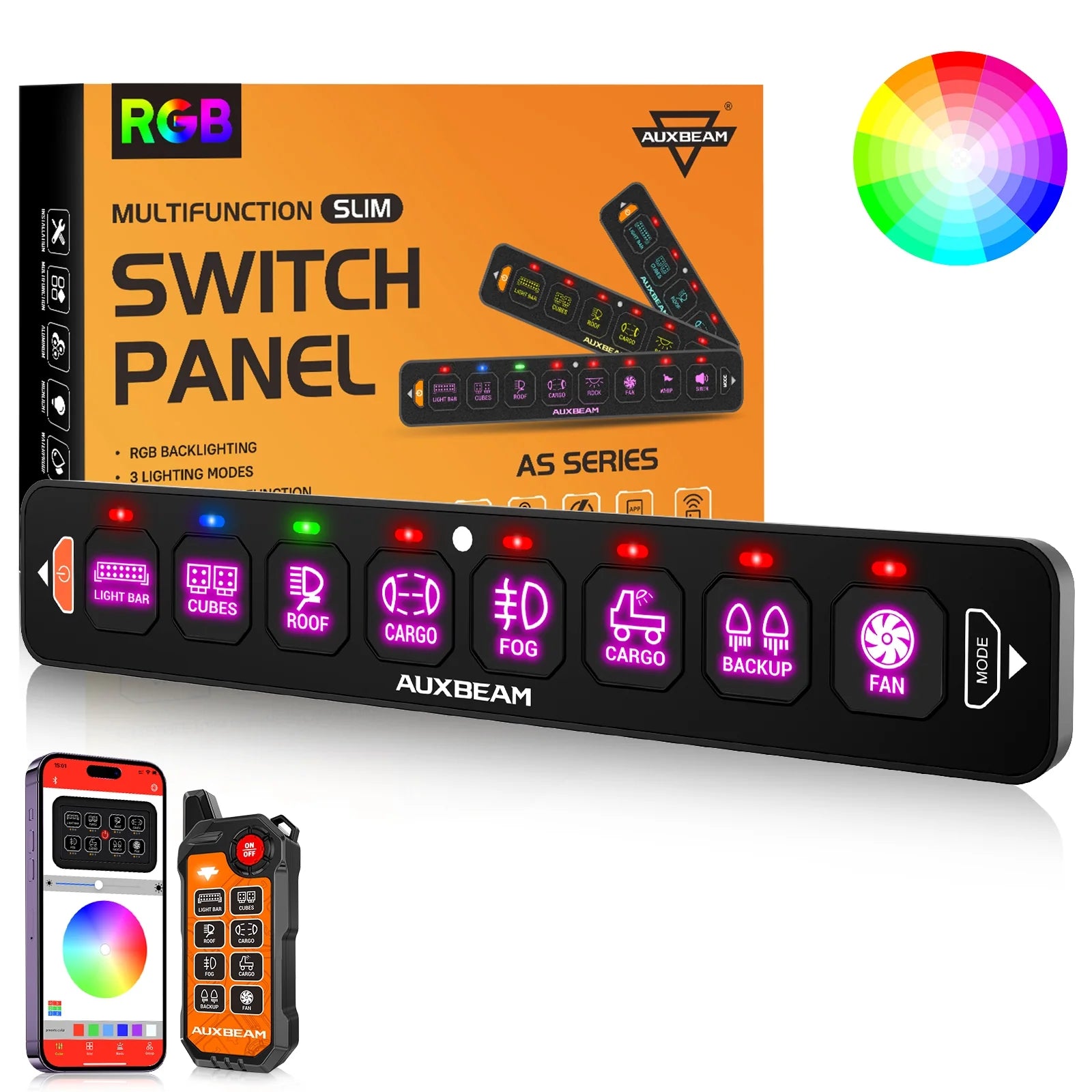 AS Series RGB Slim Switch Panel