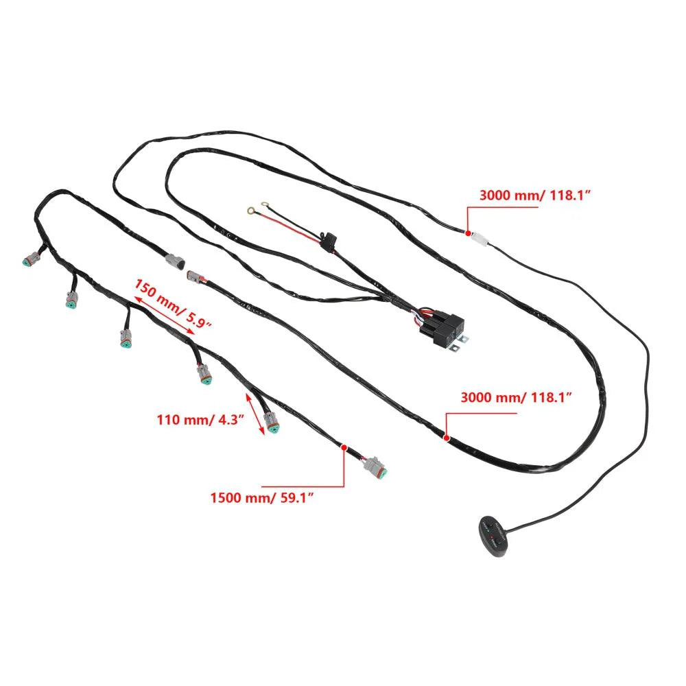 Pod Light Power Wiring Harness Kit