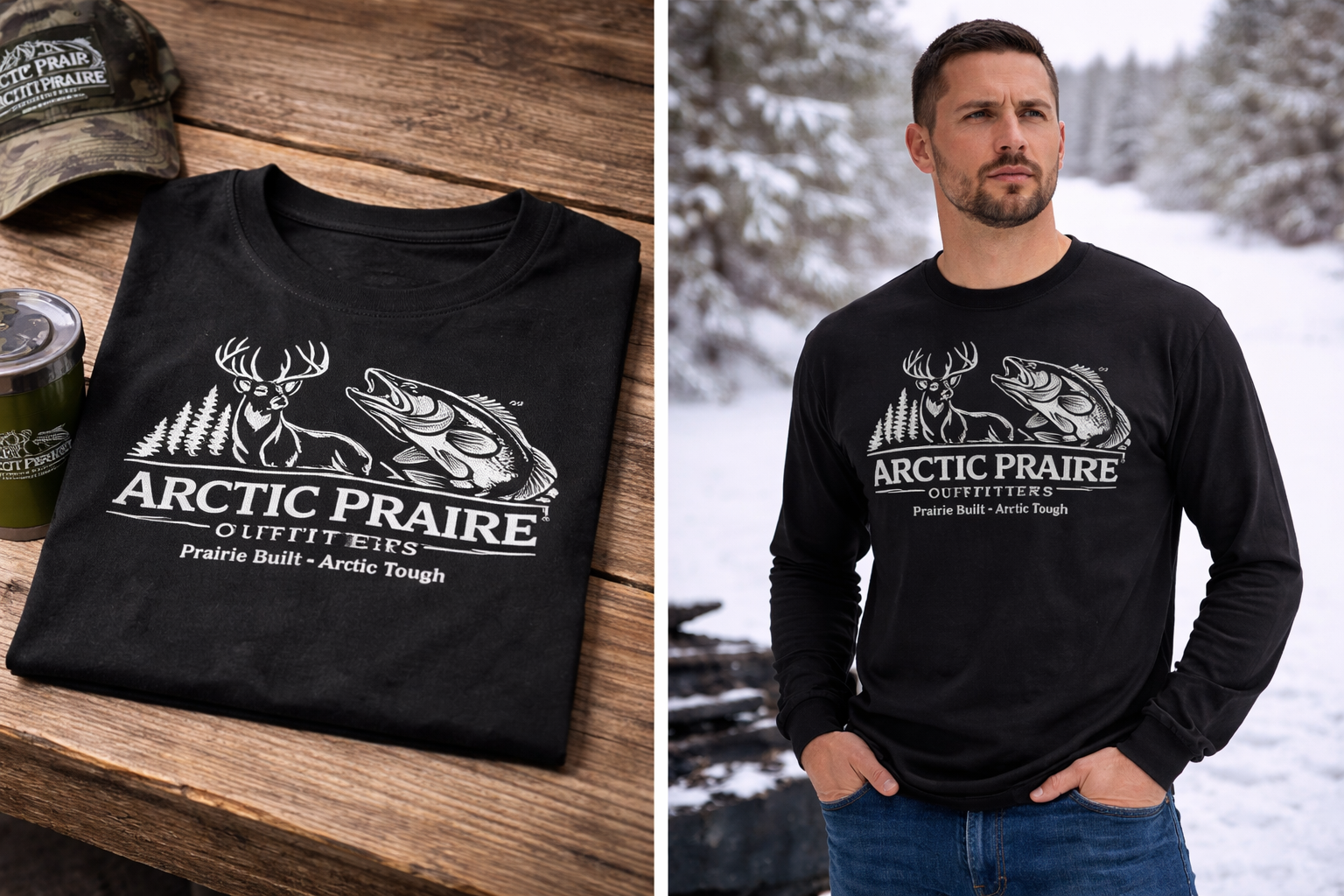 Arctic Prairie Outfitters - Men’s Long Sleeve Shirt
