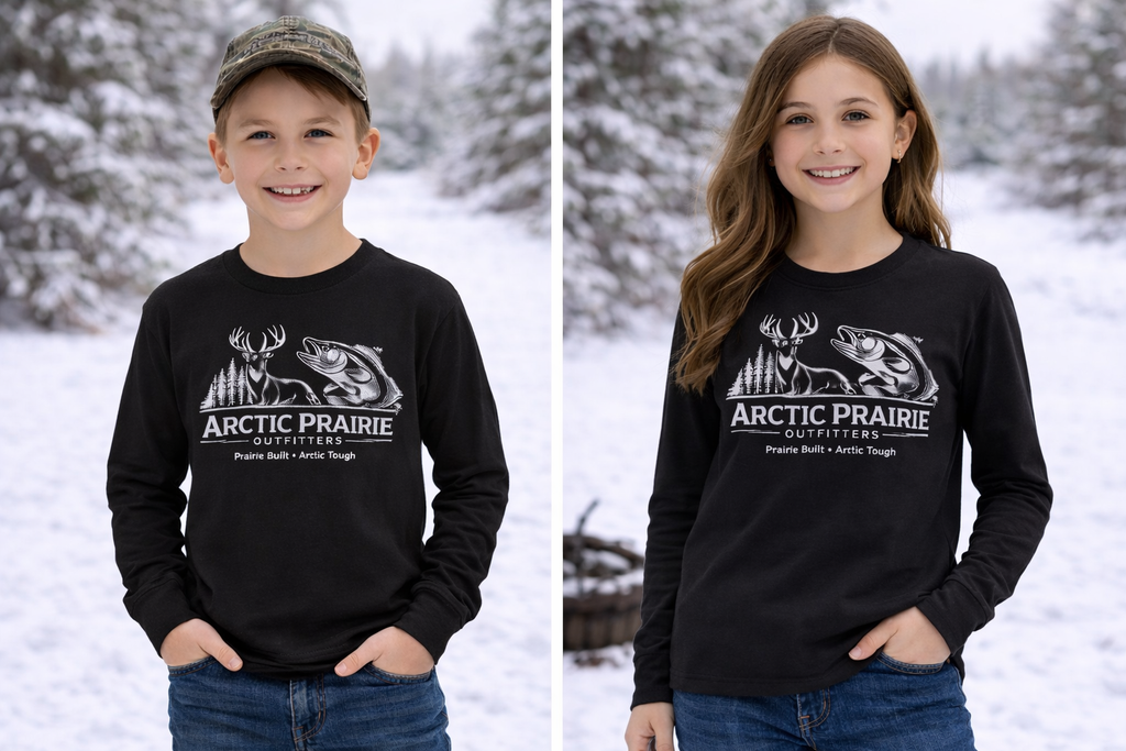 Arctic Prairie Outfitters - Youth long sleeve shirt