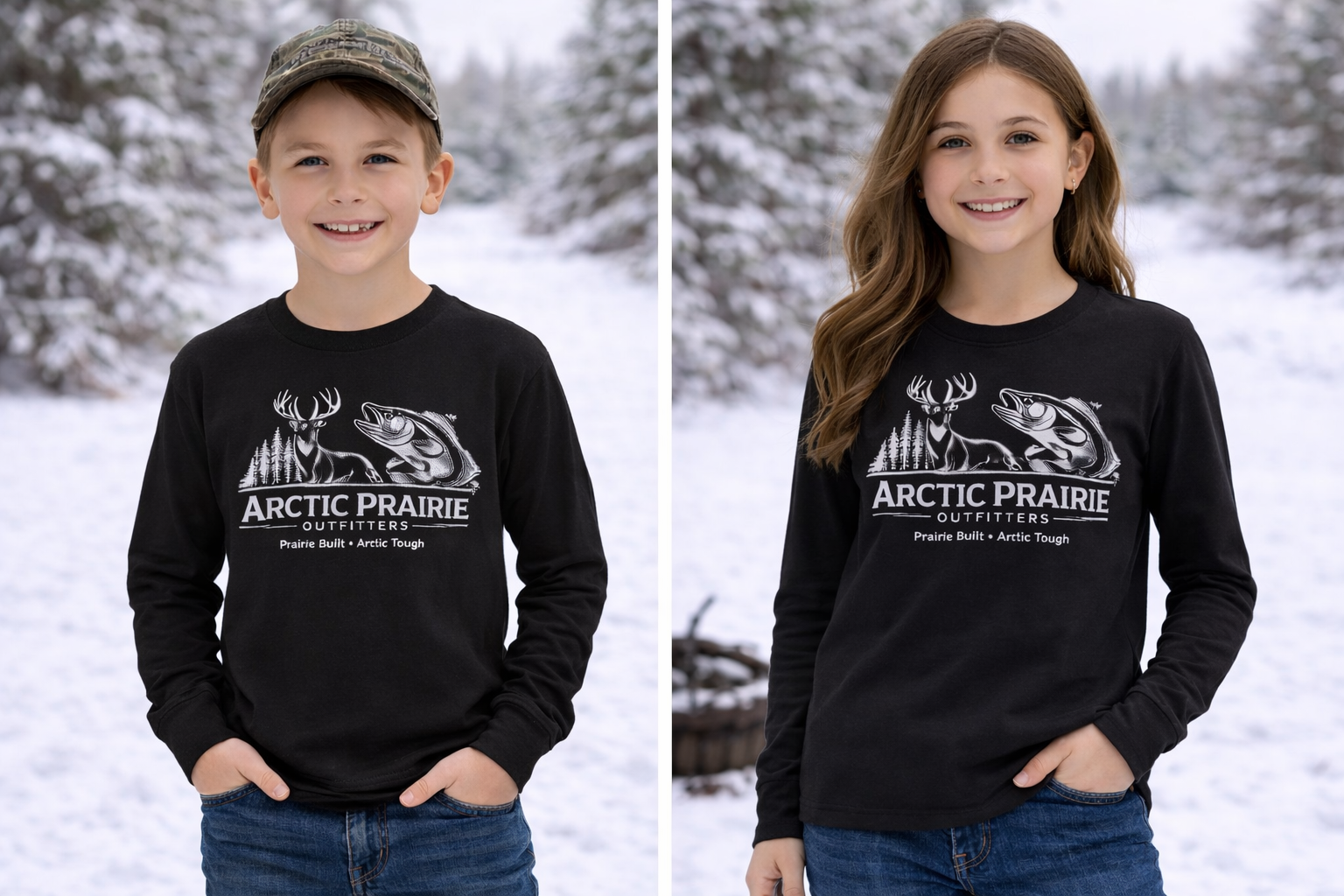 Arctic Prairie Outfitters - Youth long sleeve shirt